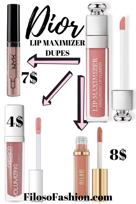 dior addict lip glow drugstore dupe|dior lip maximizer dupe.